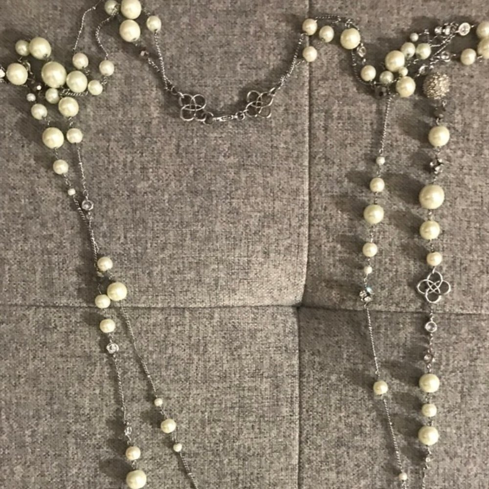 Stella & Dot Madeline Pearl Necklace Ivory